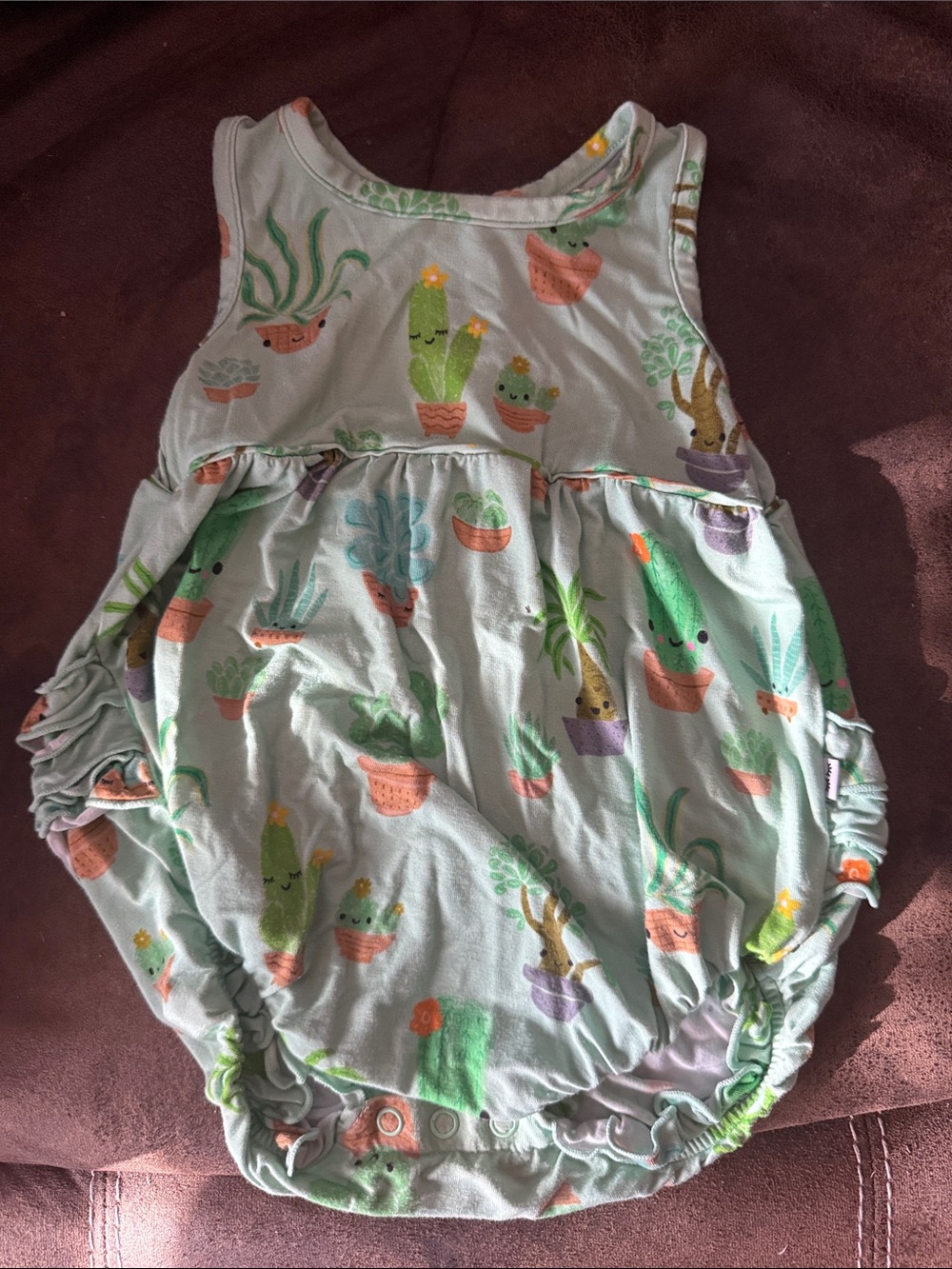 Little Sleepies Mint Cactus & Succulent Sleeveless
